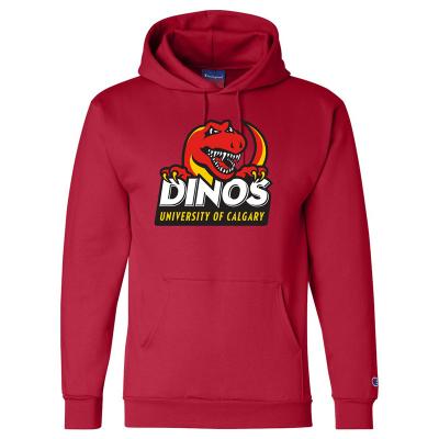 Dinos Powerblend Eco Fleece Hood (Crimson / Youth X Large)
